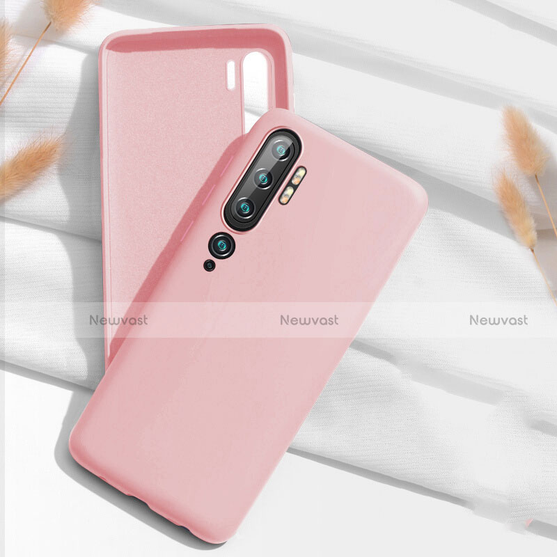 Ultra-thin Silicone Gel Soft Case 360 Degrees Cover C07 for Xiaomi Mi Note 10 Pink