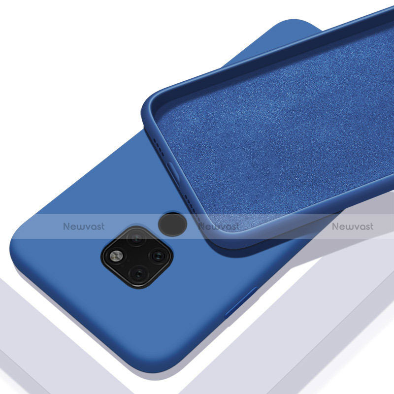 Ultra-thin Silicone Gel Soft Case 360 Degrees Cover C08 for Huawei Mate 20 Blue