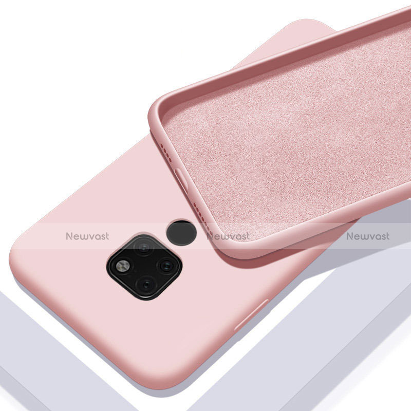 Ultra-thin Silicone Gel Soft Case 360 Degrees Cover C08 for Huawei Mate 20 Pink