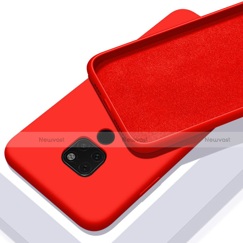 Ultra-thin Silicone Gel Soft Case 360 Degrees Cover C08 for Huawei Mate 20 Red