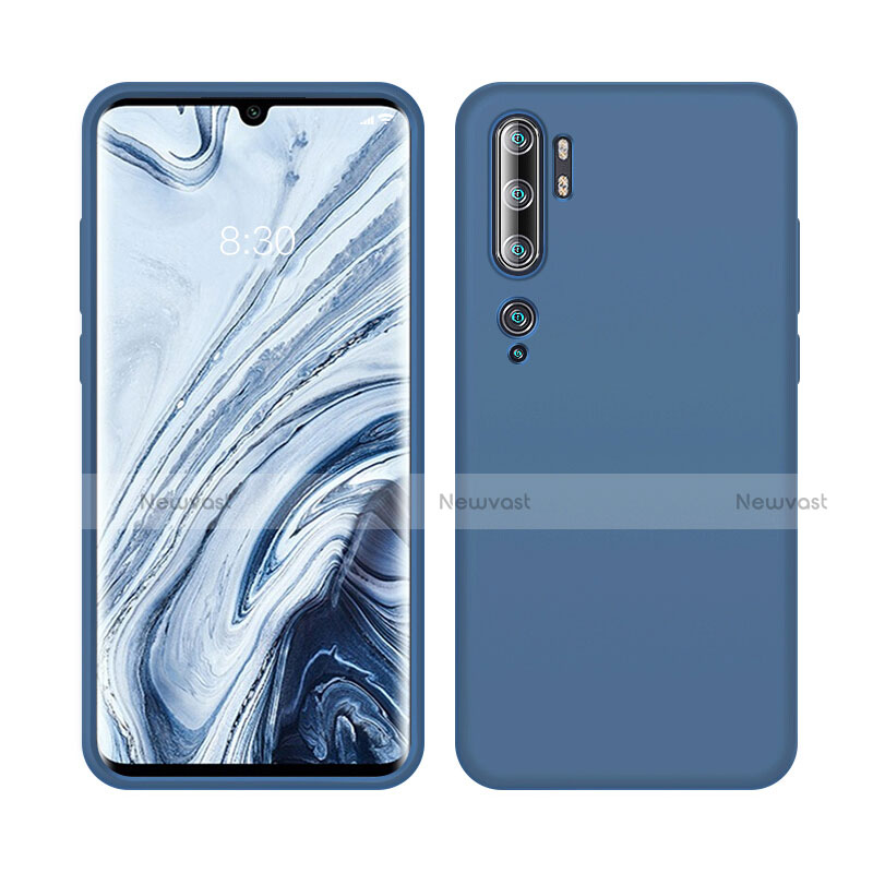 Ultra-thin Silicone Gel Soft Case 360 Degrees Cover C08 for Xiaomi Mi Note 10 Blue