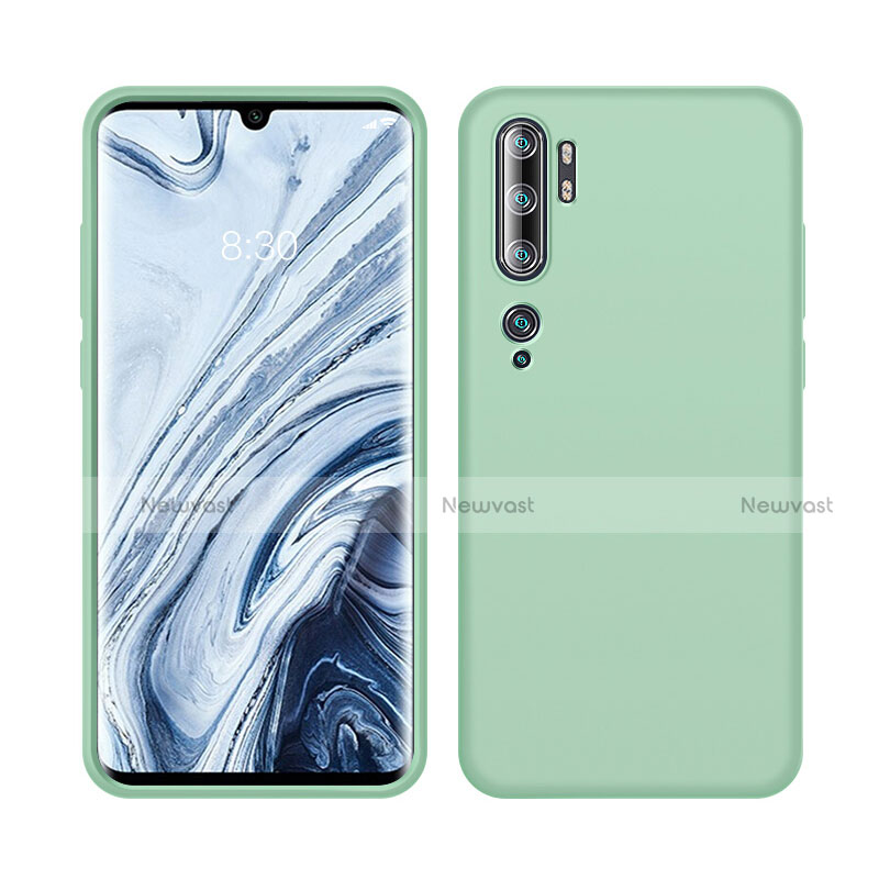 Ultra-thin Silicone Gel Soft Case 360 Degrees Cover C08 for Xiaomi Mi Note 10 Green
