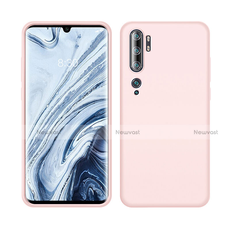 Ultra-thin Silicone Gel Soft Case 360 Degrees Cover C08 for Xiaomi Mi Note 10 Pink