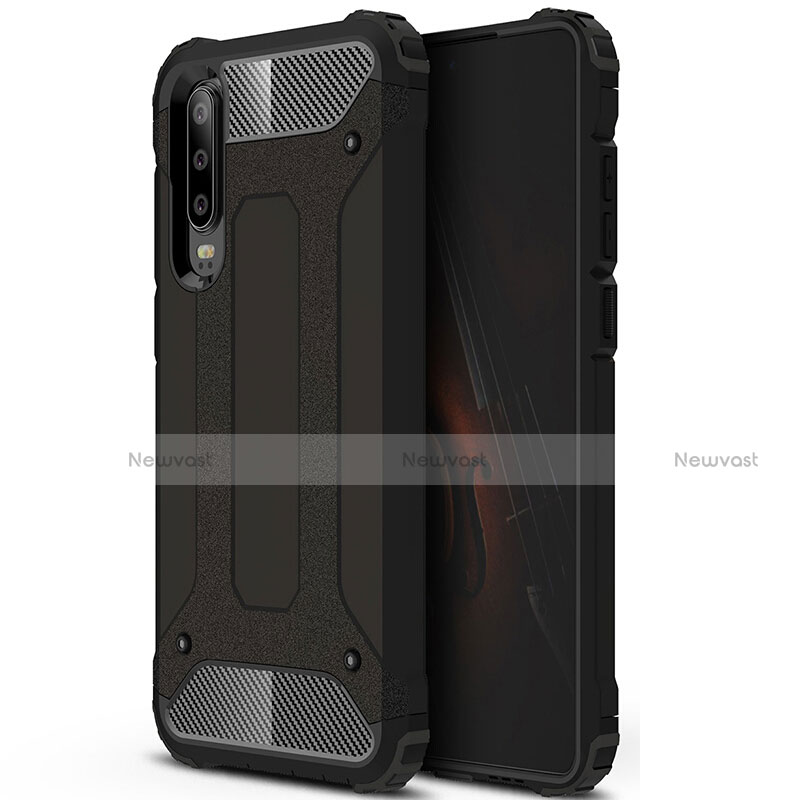 Ultra-thin Silicone Gel Soft Case 360 Degrees Cover C09 for Huawei P30 Black