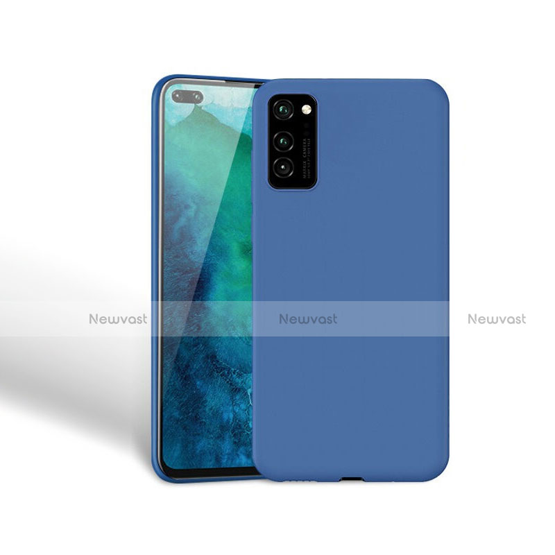 Ultra-thin Silicone Gel Soft Case 360 Degrees Cover F02 for Huawei Honor View 30 Pro 5G Blue