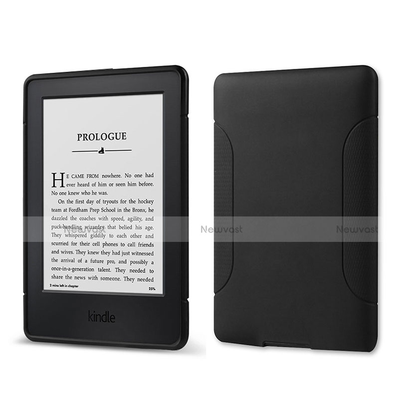 Ultra-thin Silicone Gel Soft Case 360 Degrees Cover for Amazon Kindle 6 inch Black