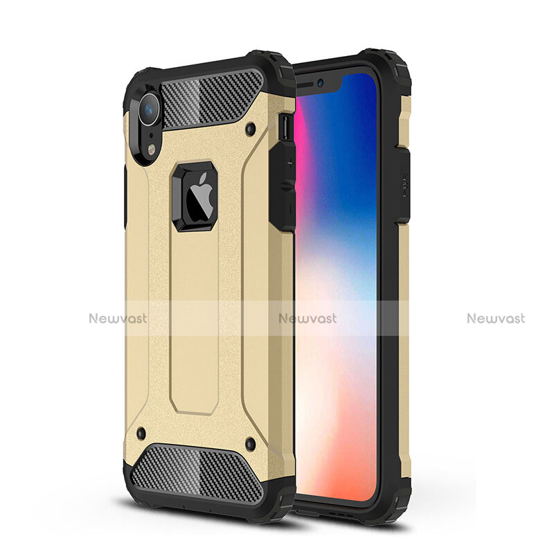 Ultra-thin Silicone Gel Soft Case 360 Degrees Cover for Apple iPhone XR Gold