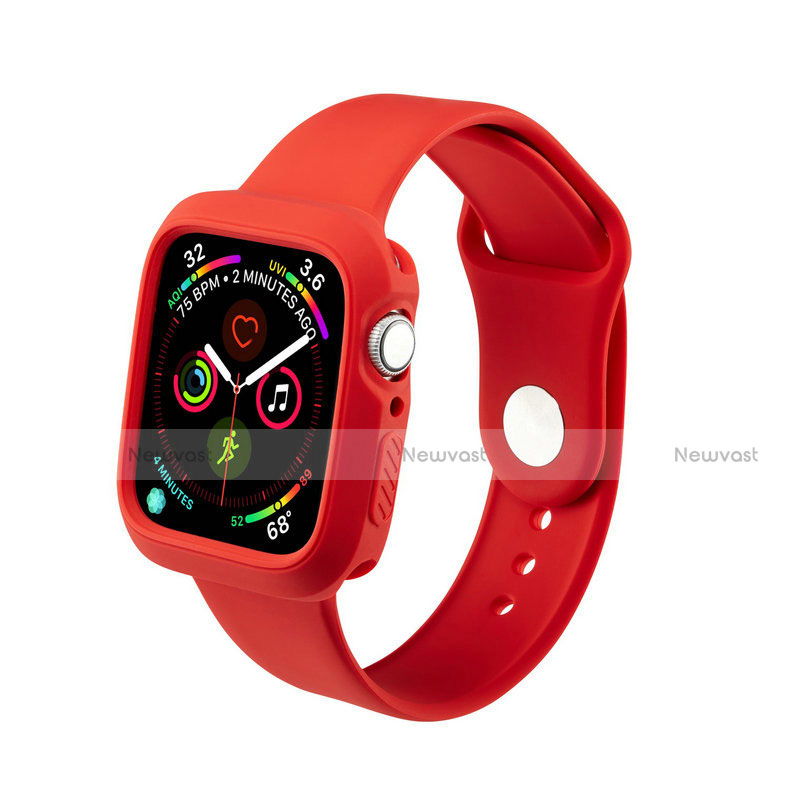 Ultra-thin Silicone Gel Soft Case 360 Degrees Cover for Apple iWatch 5 44mm