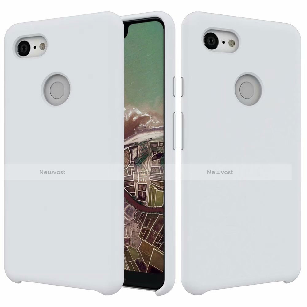 Ultra-thin Silicone Gel Soft Case 360 Degrees Cover for Google Pixel 3 XL White