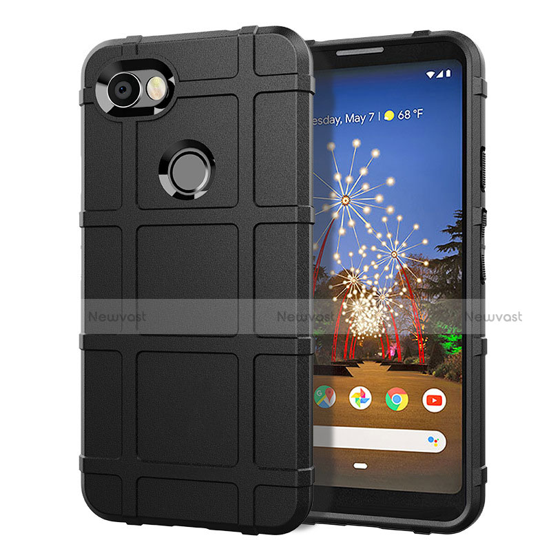 Ultra-thin Silicone Gel Soft Case 360 Degrees Cover for Google Pixel 3a Black