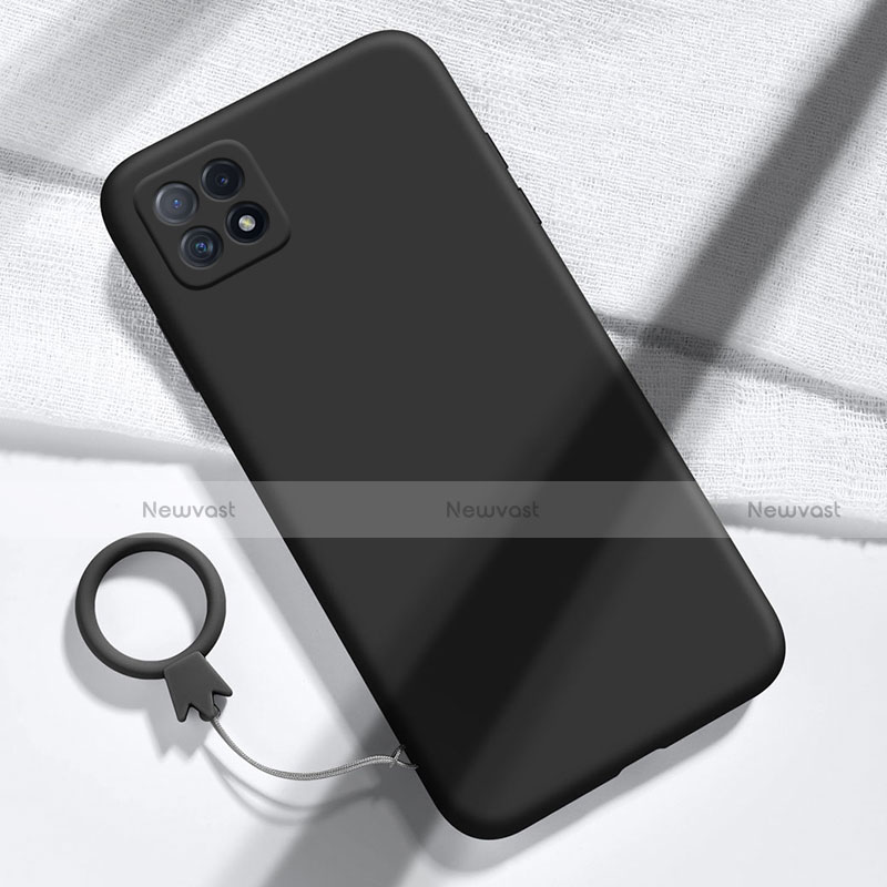 Ultra-thin Silicone Gel Soft Case 360 Degrees Cover for Huawei Enjoy 20 5G Black