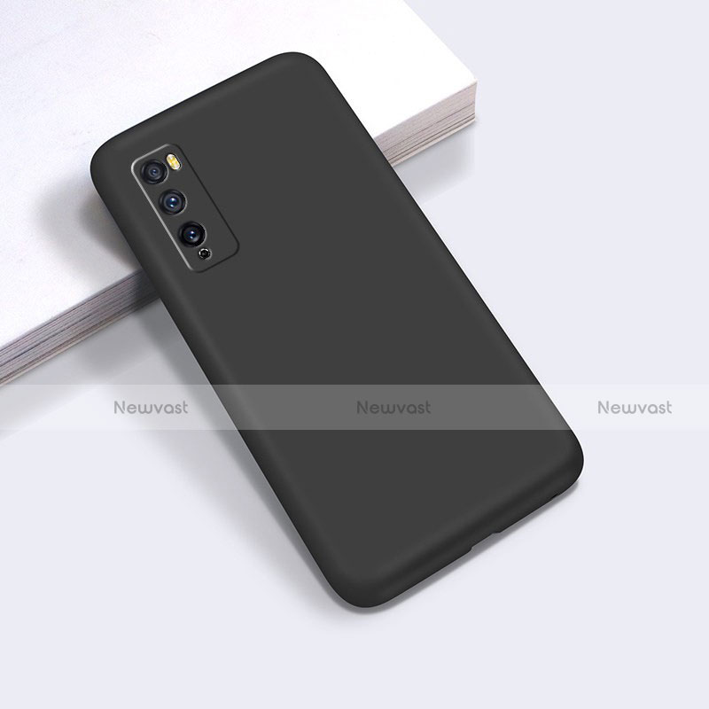 Ultra-thin Silicone Gel Soft Case 360 Degrees Cover for Huawei Enjoy 20 Pro 5G Black