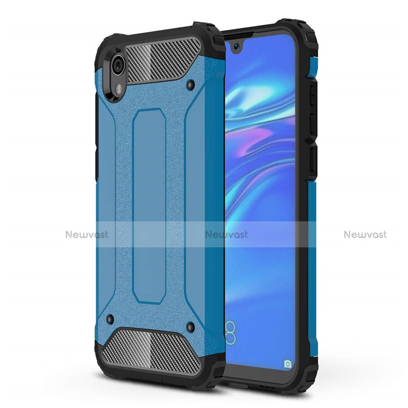 Ultra-thin Silicone Gel Soft Case 360 Degrees Cover for Huawei Enjoy 8S Blue