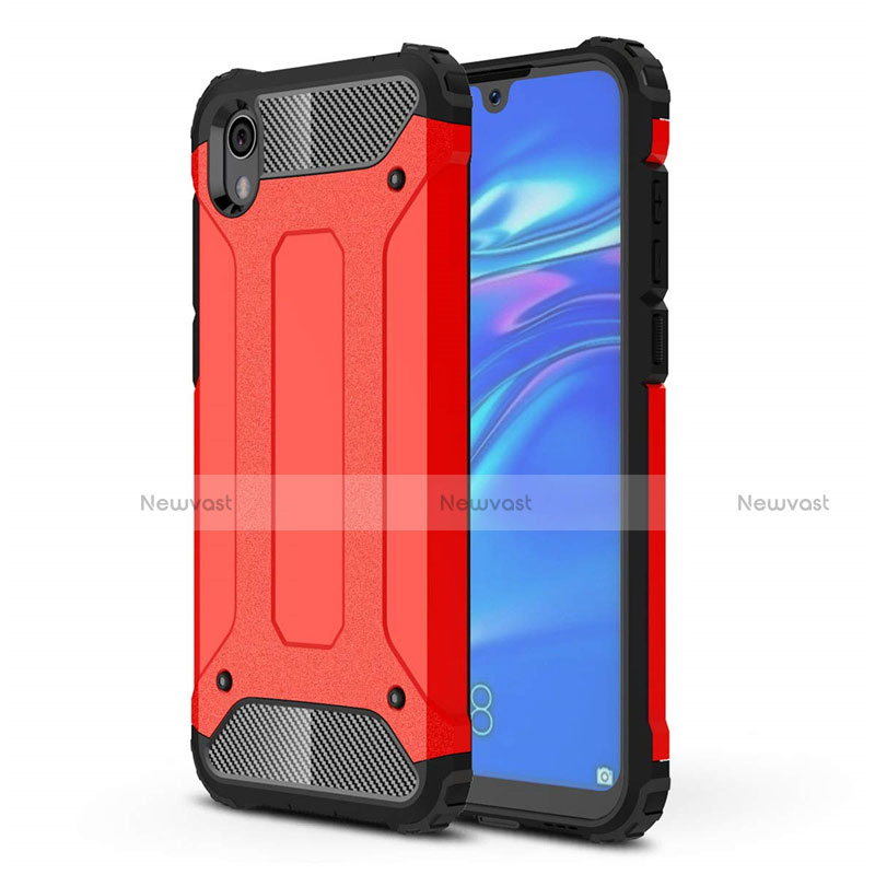 Ultra-thin Silicone Gel Soft Case 360 Degrees Cover for Huawei Enjoy 8S Red