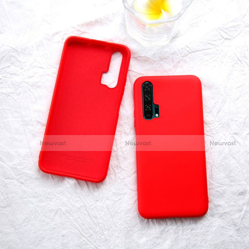 Ultra-thin Silicone Gel Soft Case 360 Degrees Cover for Huawei Honor 20 Pro Red