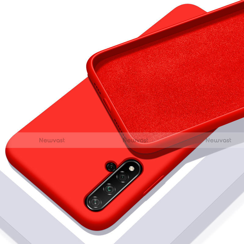 Ultra-thin Silicone Gel Soft Case 360 Degrees Cover for Huawei Honor 20 Red
