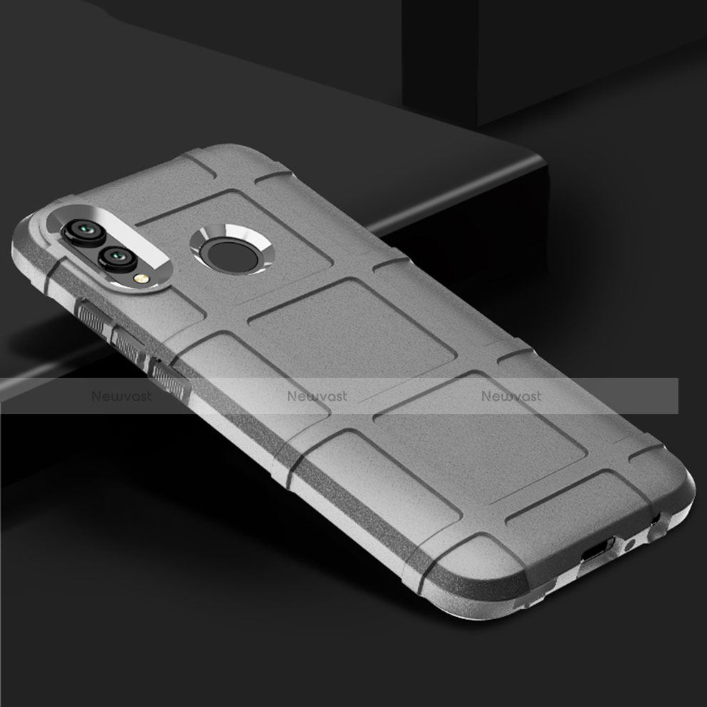 Ultra-thin Silicone Gel Soft Case 360 Degrees Cover for Huawei Honor 8X Silver