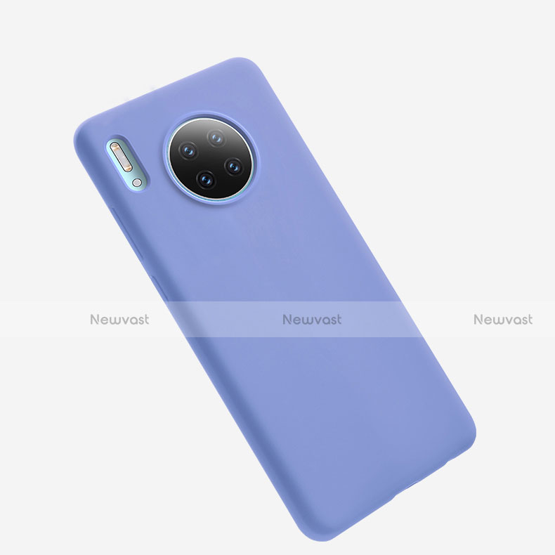 Ultra-thin Silicone Gel Soft Case 360 Degrees Cover for Huawei Mate 30 Pro Purple