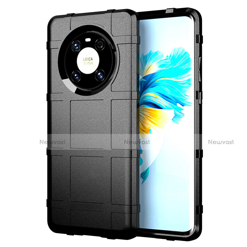 Ultra-thin Silicone Gel Soft Case 360 Degrees Cover for Huawei Mate 40E 4G Black