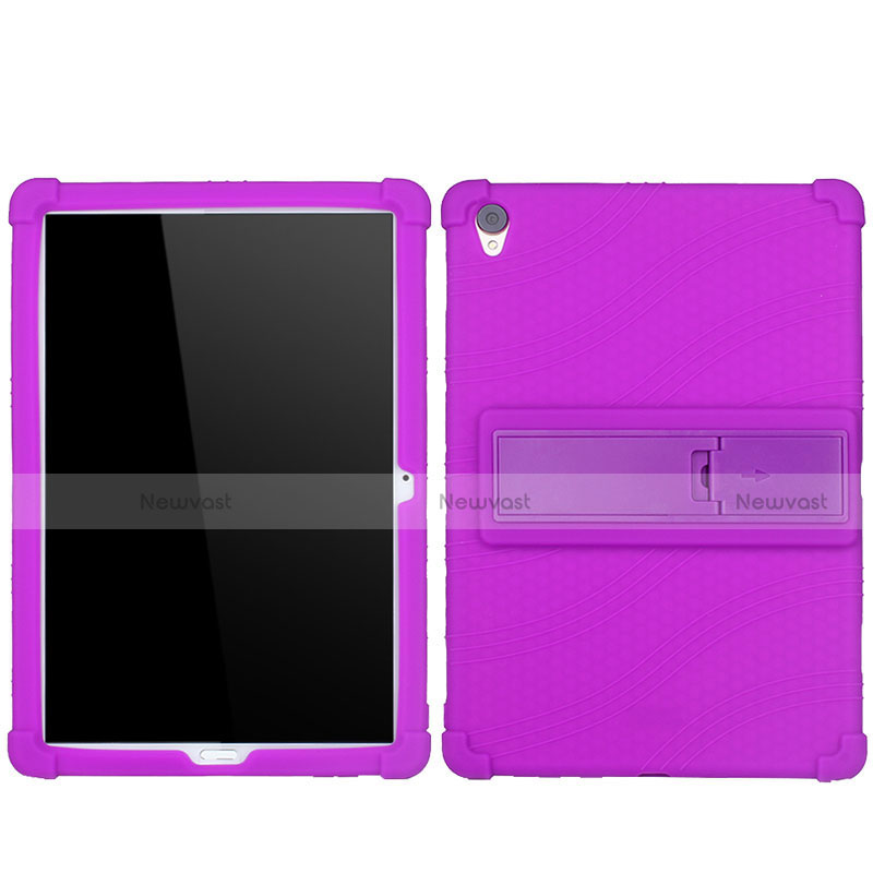 Ultra-thin Silicone Gel Soft Case 360 Degrees Cover for Huawei MediaPad M6 10.8 Purple