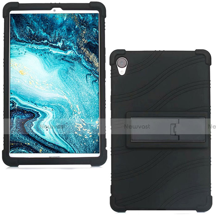 Ultra-thin Silicone Gel Soft Case 360 Degrees Cover for Huawei MediaPad M6 8.4 Black