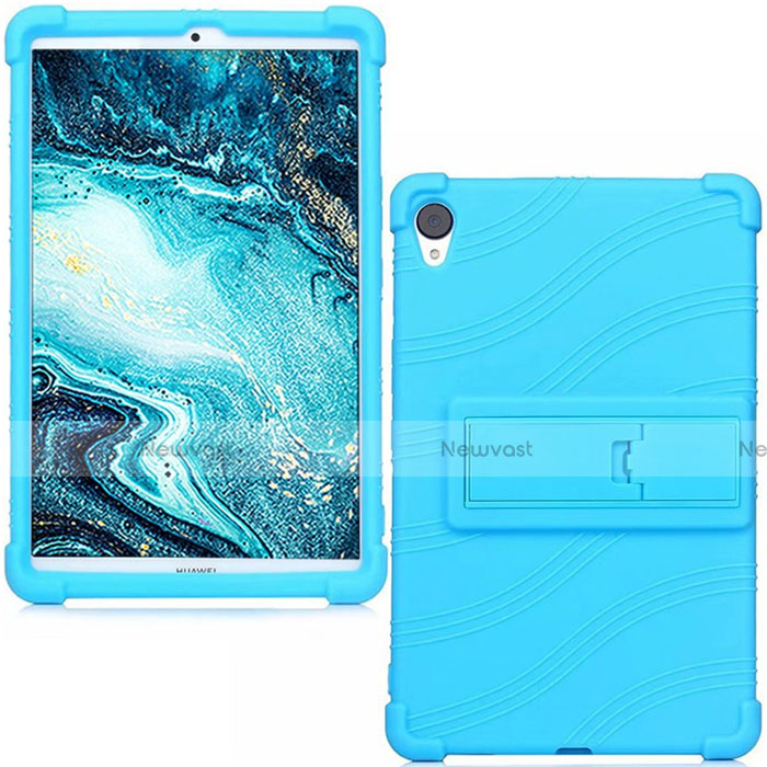 Ultra-thin Silicone Gel Soft Case 360 Degrees Cover for Huawei MediaPad M6 8.4 Sky Blue