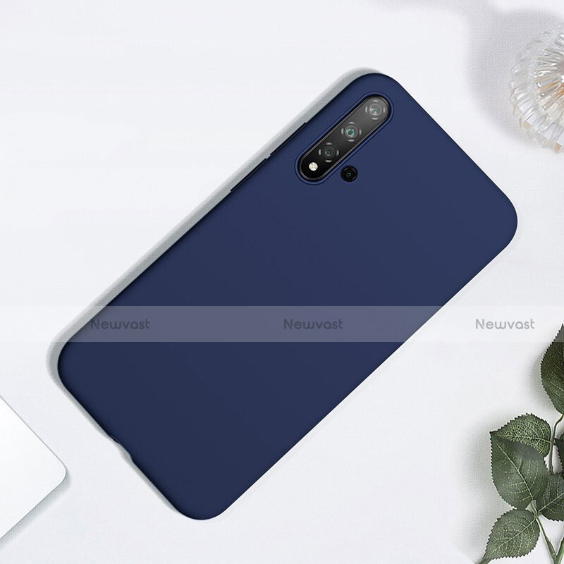 Ultra-thin Silicone Gel Soft Case 360 Degrees Cover for Huawei Nova 5 Pro Blue