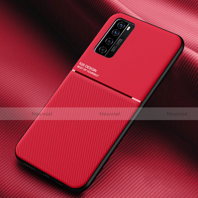 Ultra-thin Silicone Gel Soft Case 360 Degrees Cover for Huawei Nova 7 5G Red