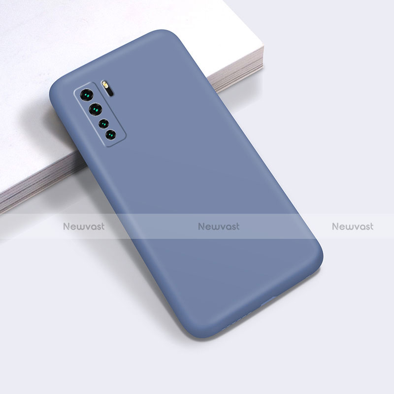 Ultra-thin Silicone Gel Soft Case 360 Degrees Cover for Huawei Nova 7 SE 5G Gray