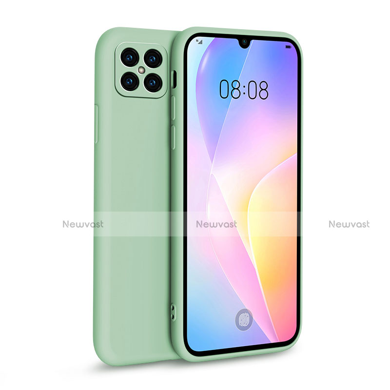 Ultra-thin Silicone Gel Soft Case 360 Degrees Cover for Huawei Nova 8 SE 5G Matcha Green
