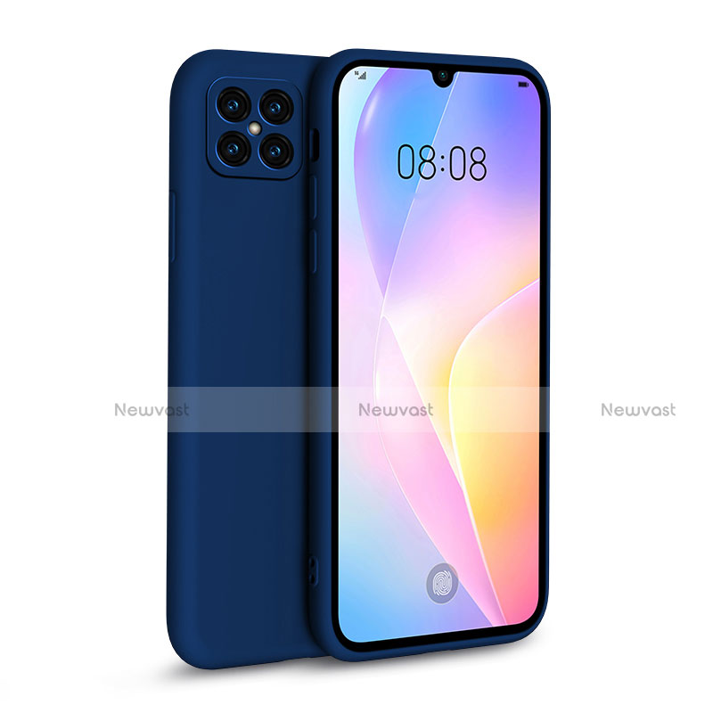 Ultra-thin Silicone Gel Soft Case 360 Degrees Cover for Huawei Nova 8 SE 5G Navy Blue