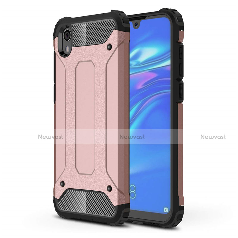 Ultra-thin Silicone Gel Soft Case 360 Degrees Cover for Huawei Y5 (2019) Rose Gold