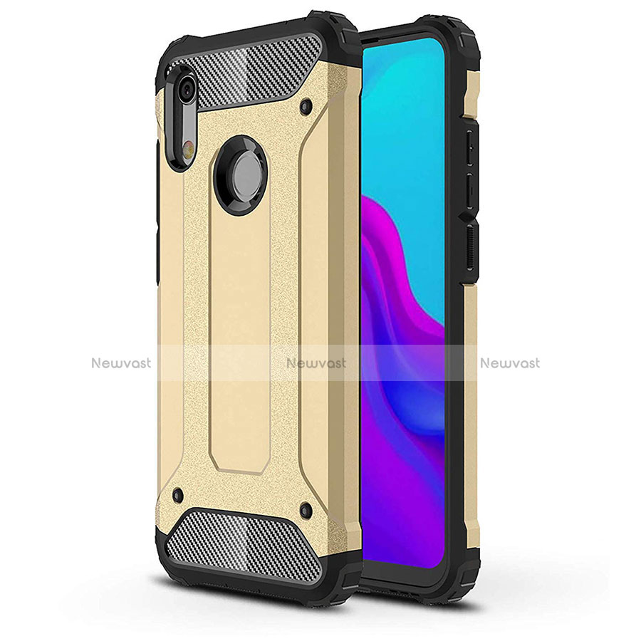 Ultra-thin Silicone Gel Soft Case 360 Degrees Cover for Huawei Y6 Pro (2019) Gold