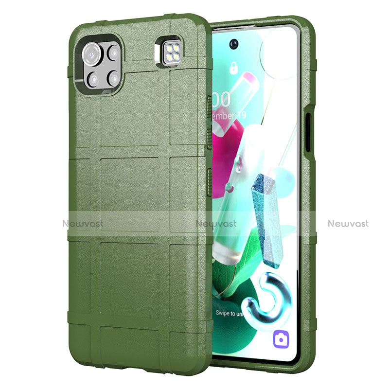 Ultra-thin Silicone Gel Soft Case 360 Degrees Cover for LG K92 5G Green