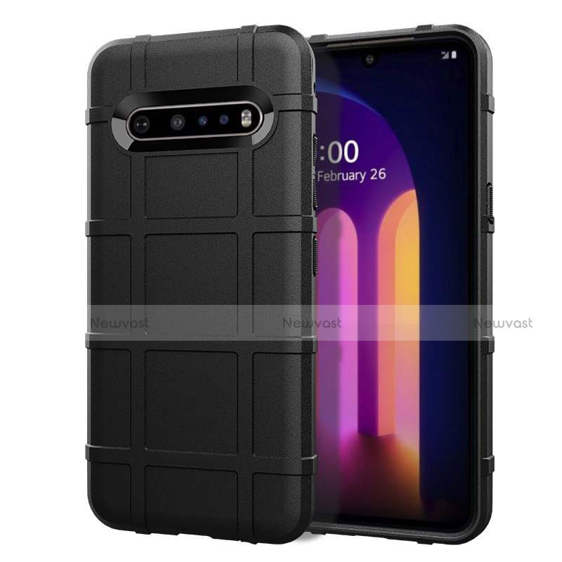 Ultra-thin Silicone Gel Soft Case 360 Degrees Cover for LG V60 ThinQ 5G Black
