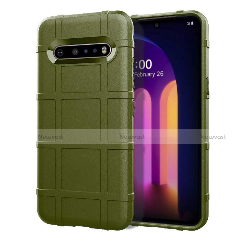 Ultra-thin Silicone Gel Soft Case 360 Degrees Cover for LG V60 ThinQ 5G Green