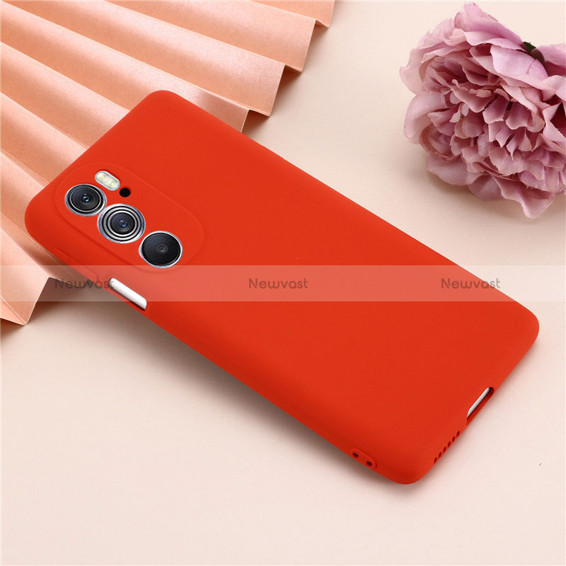 Ultra-thin Silicone Gel Soft Case 360 Degrees Cover for Motorola Moto Edge X30 5G Red