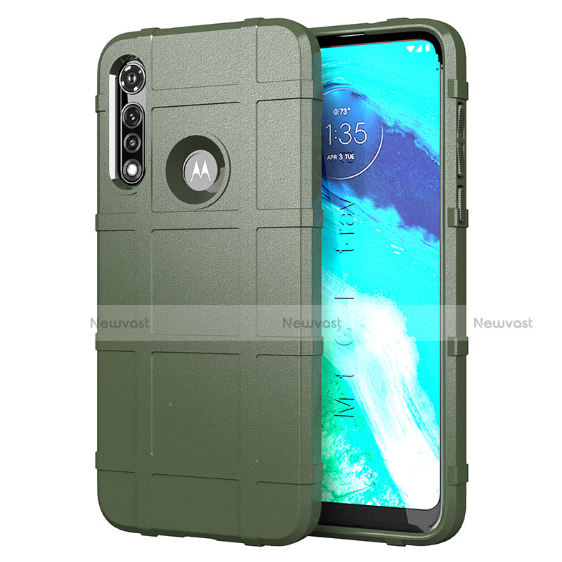 Ultra-thin Silicone Gel Soft Case 360 Degrees Cover for Motorola Moto G Fast Green