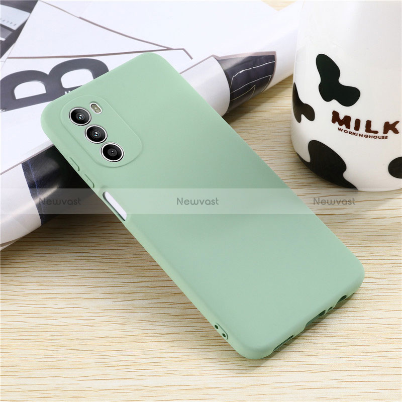 Ultra-thin Silicone Gel Soft Case 360 Degrees Cover for Motorola MOTO G52 Green