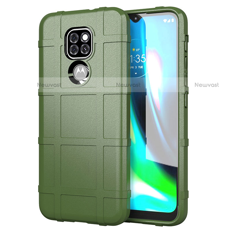 Ultra-thin Silicone Gel Soft Case 360 Degrees Cover for Motorola Moto G9 Play Green