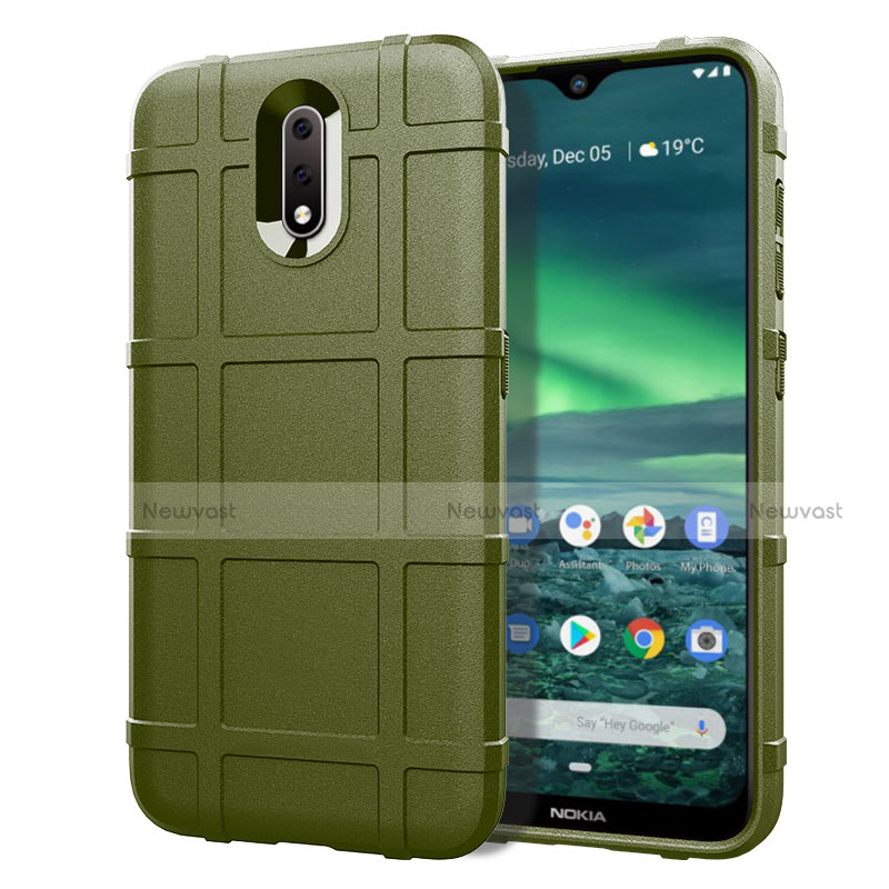 Ultra-thin Silicone Gel Soft Case 360 Degrees Cover for Nokia 2.3 Green