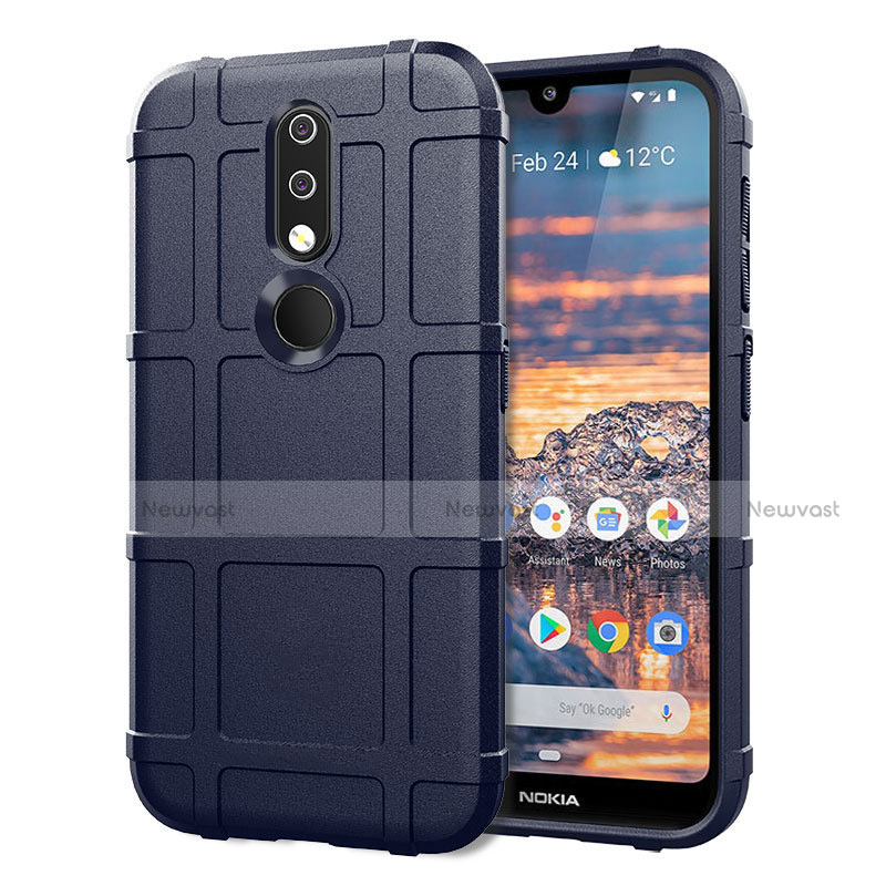 Ultra-thin Silicone Gel Soft Case 360 Degrees Cover for Nokia 4.2 Blue
