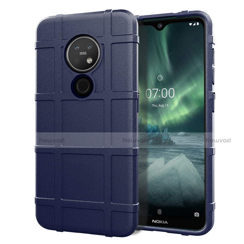 Ultra-thin Silicone Gel Soft Case 360 Degrees Cover for Nokia 6.2 Blue