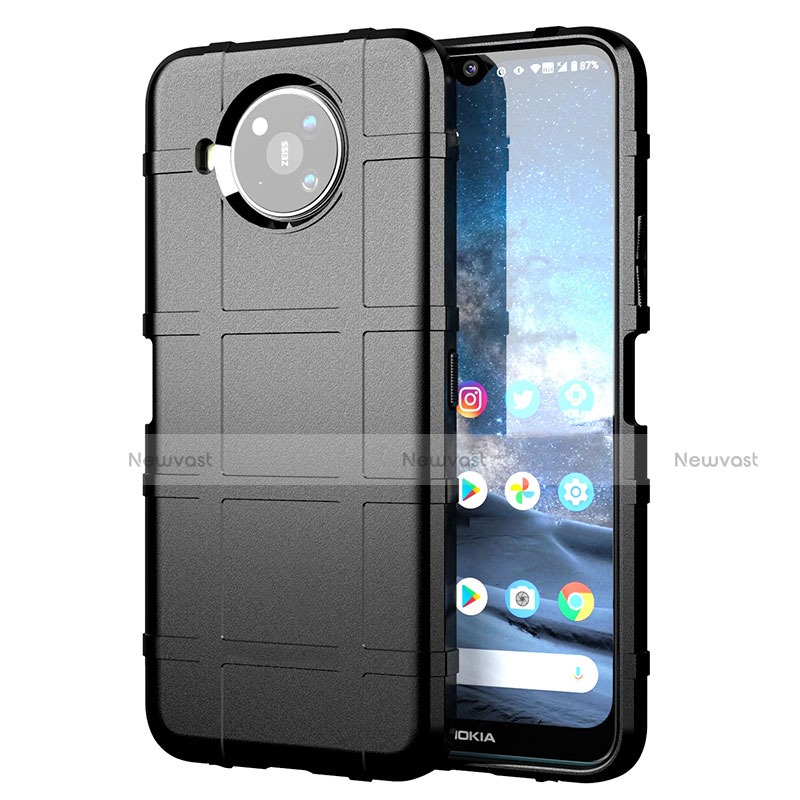Ultra-thin Silicone Gel Soft Case 360 Degrees Cover for Nokia 8.3 5G Black