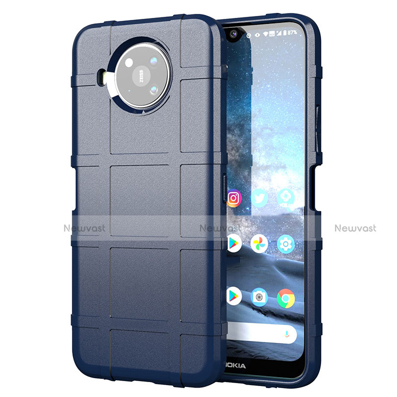 Ultra-thin Silicone Gel Soft Case 360 Degrees Cover for Nokia 8.3 5G Blue