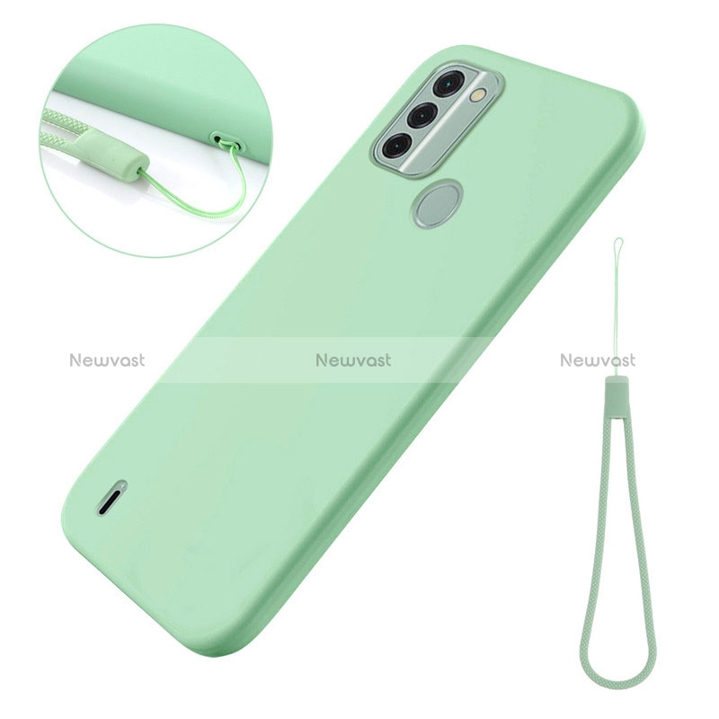 Ultra-thin Silicone Gel Soft Case 360 Degrees Cover for Nokia C31 Green