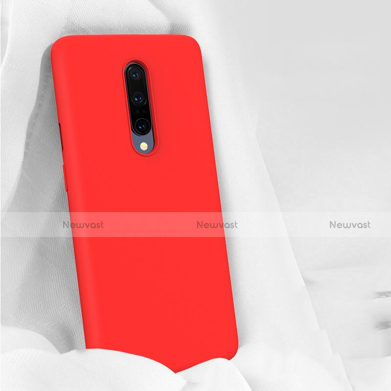 Ultra-thin Silicone Gel Soft Case 360 Degrees Cover for OnePlus 7 Pro Red