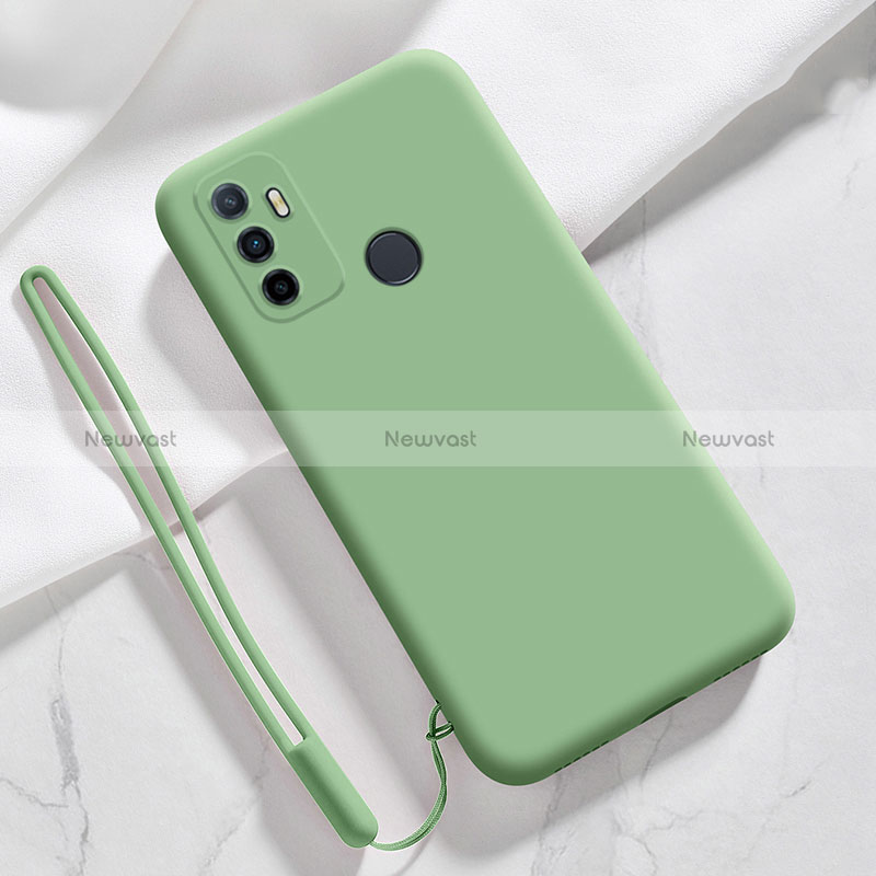 Ultra-thin Silicone Gel Soft Case 360 Degrees Cover for Oppo A11s Green