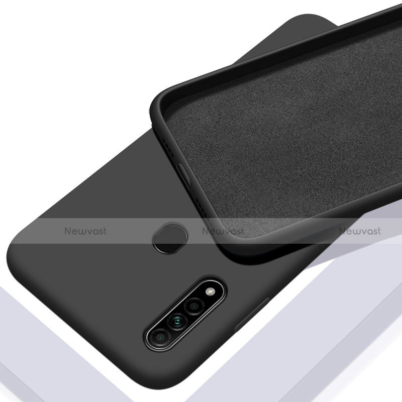 Ultra-thin Silicone Gel Soft Case 360 Degrees Cover for Oppo A31 Black