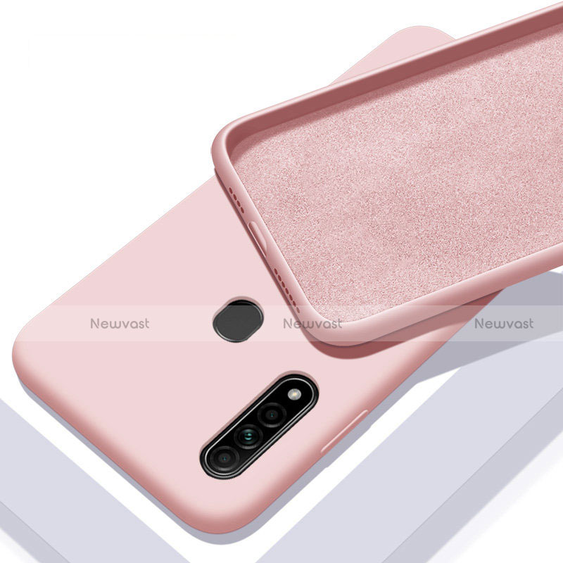 Ultra-thin Silicone Gel Soft Case 360 Degrees Cover for Oppo A31 Pink